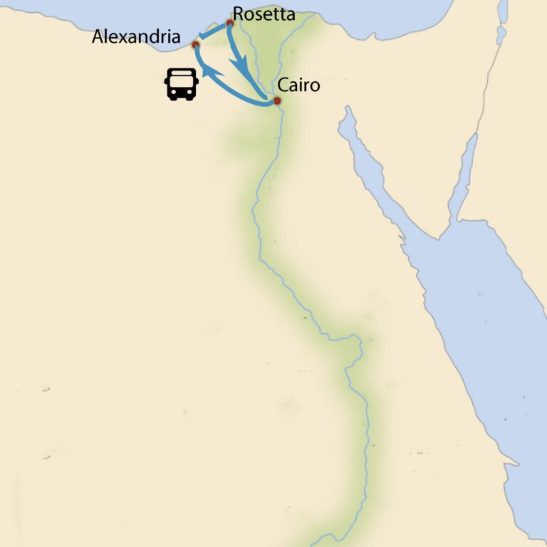 Map of Egypt’s attraction